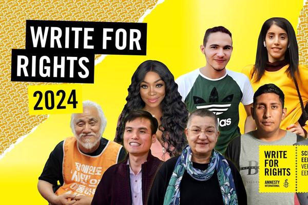 Schrijfactie Write for Rights Amnesty