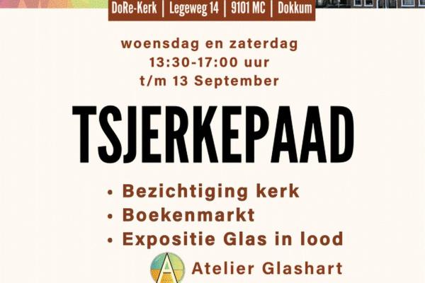 Expositie Glas in Lood en boekenmarkt | Tsjerkepaad