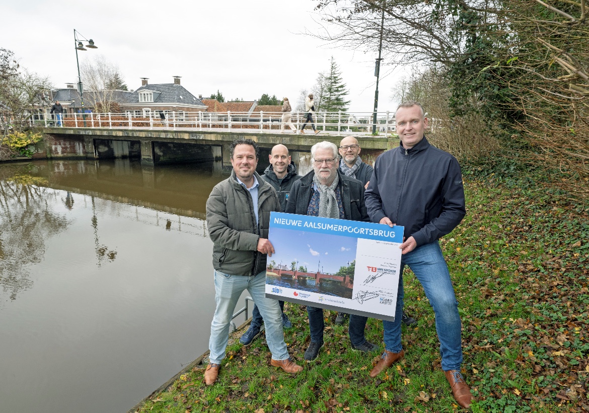 Start werkzaamheden Aalsumerpoortsbrug