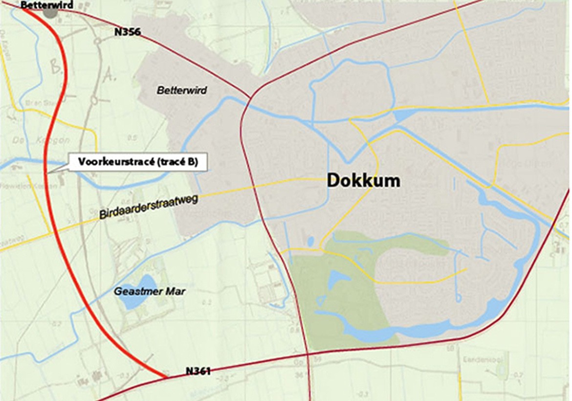 Subsidie voor nieuwe Westelijke Rondweg Dokkum