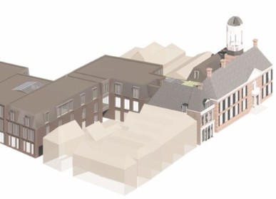 Foto's Laatste fase vernieuwbouw gemeentehuis Dokkum van start: “Een toekomstbestendig huis voor mienskip, bestuur en medewerkers” door: